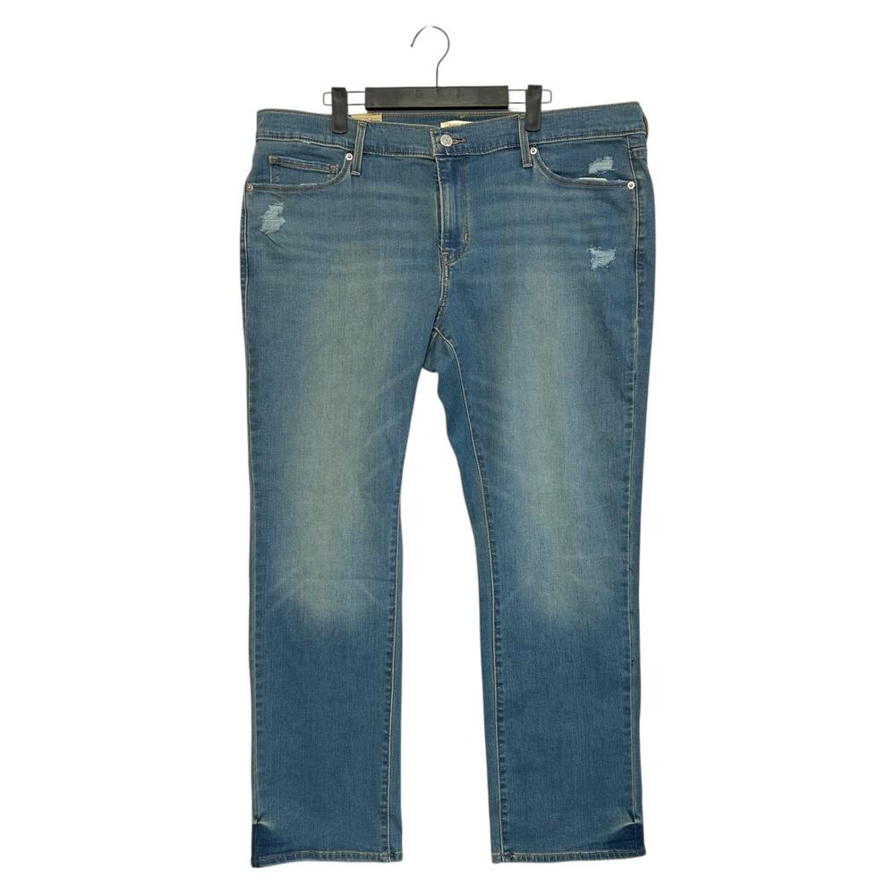 Levi's Classic Straight Jeans NWT Women's Sz 18W Medium Wash Distressed Indie